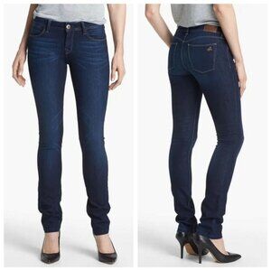 DL1961 Grace Blue 4 Way Stretch 360 Comfort Hi Rise Straight Leg Jeans Womens 27